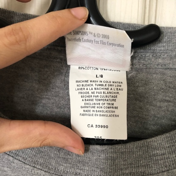 Vintage The Simpson ‘Canada, Eh’ Grey T-Shirt - Picture 6 of 7